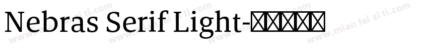 Nebras Serif Light字体转换